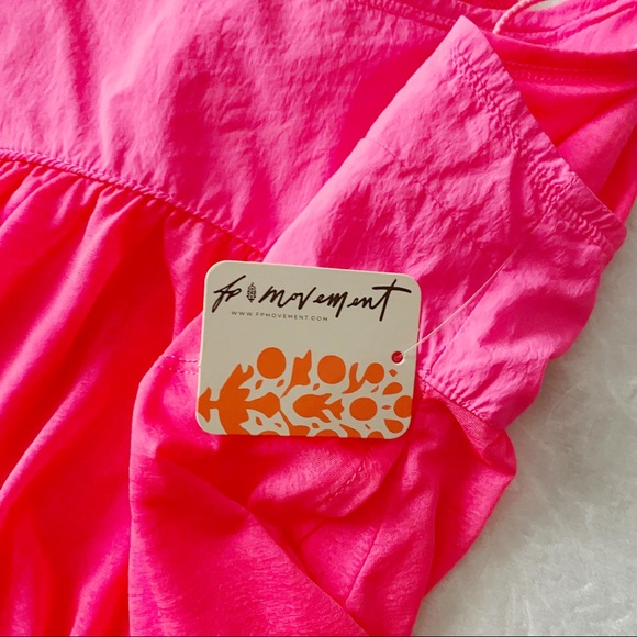 NWT Free People Movement Hot Pink Tank Top - Picture 9 of 10